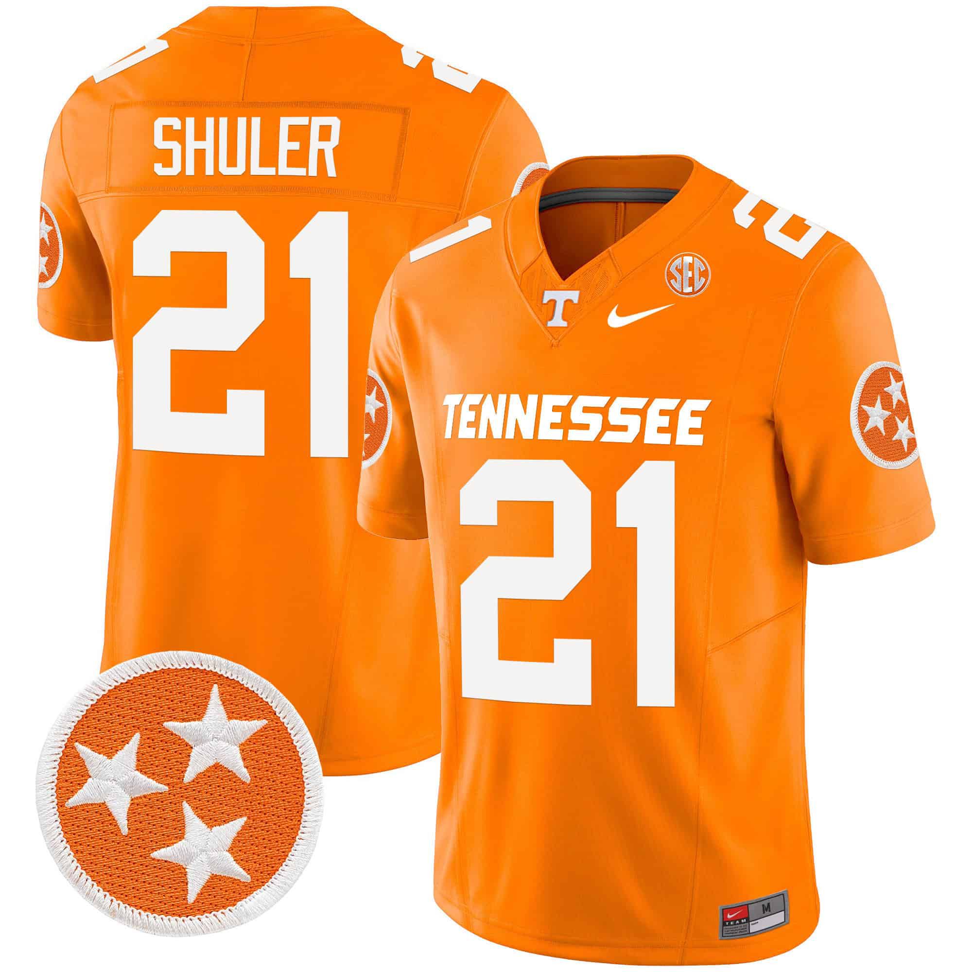 Men Tennessee Volunteers #21 Shuler Orange 2024 Nike Vapor Limited NCAA Jersey